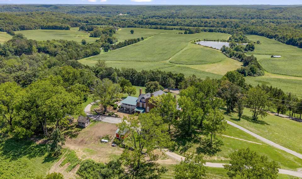 The countryside and open land surrounding Bon Aire in Nelson County