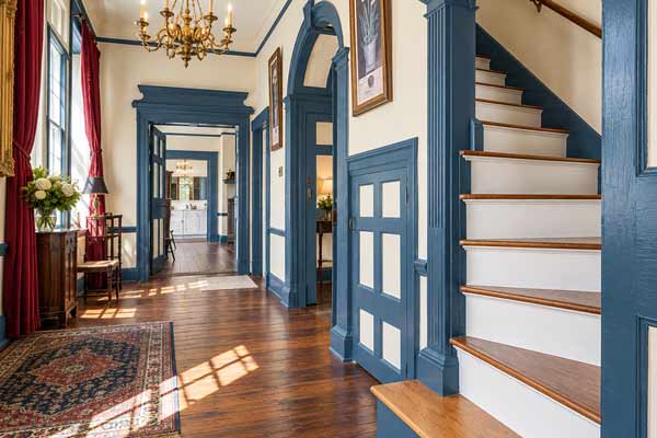 Bon Aire's historic entrance hall with original period architectural details